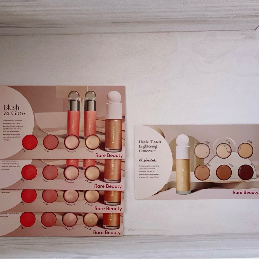 Rare Beauty Blush Highlighter Concealer Sample Bundle